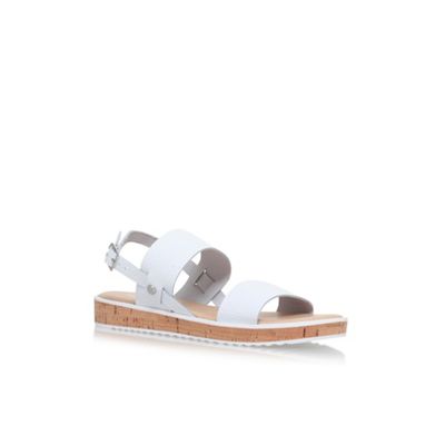 White 'Gia' flat sandals